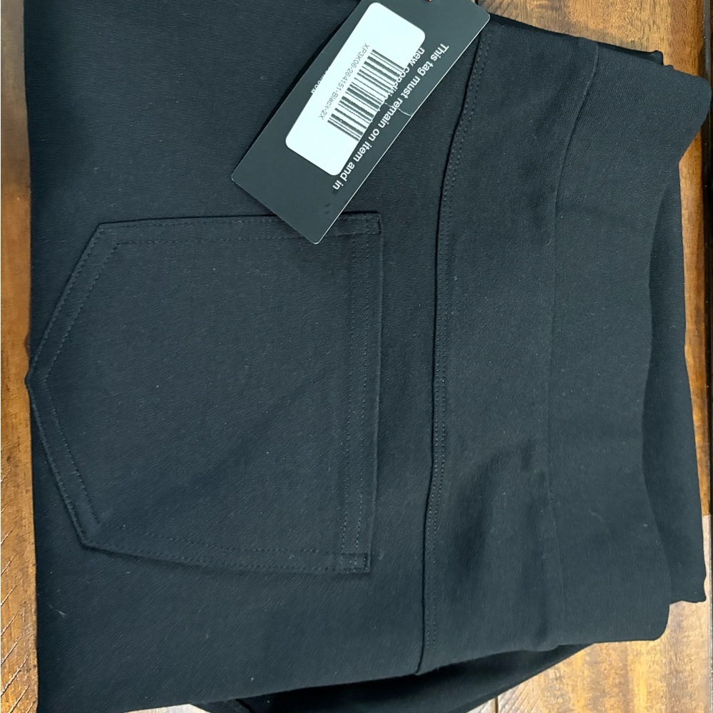 Bobeau Black Straight Leg Formal Trousers